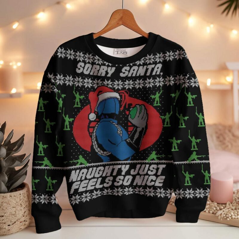 Glueo ,Cobra Commander "Sorry Santa", Christmas Ugly Sweater