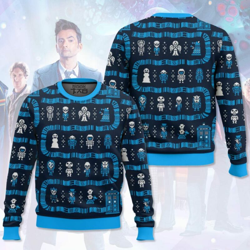 Doctor Who, Who's Outside Christmas Ugly Sweater