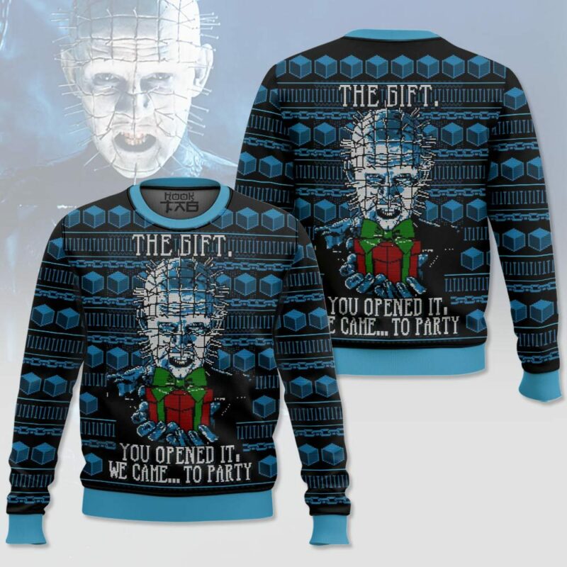 Hellraiser The Gift Christmas Ugly Sweater