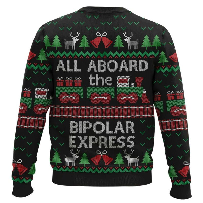 Bipolar Express Ugly Christmas Sweater