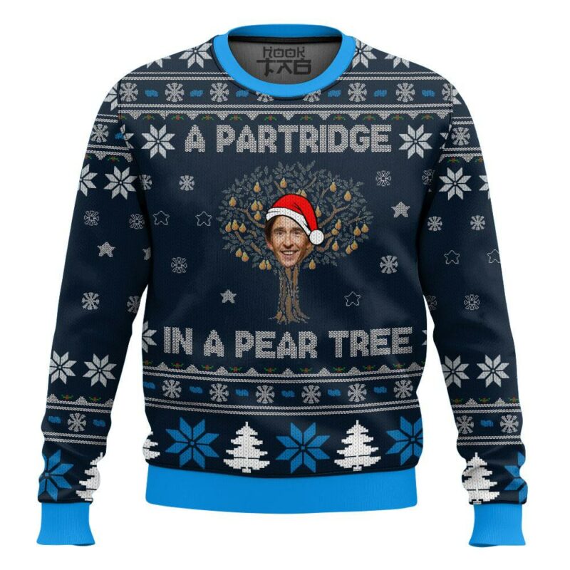 Alan Partridge In A Pear Tree Christmas Ugly Sweater