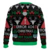 Error 404 Funny Xmas Not Found Ugly Christmas Sweater