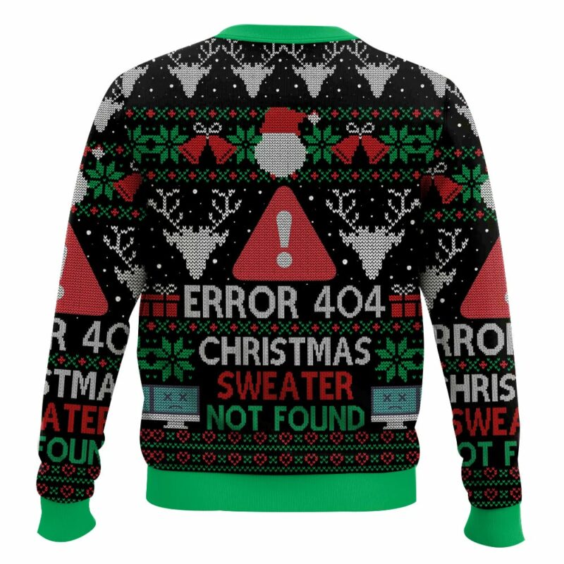 Error 404 Funny Xmas Not Found Ugly Christmas Sweater