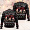 All Of Otter Reindeer Christmas Ugly Sweater