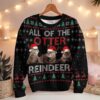 All Of Otter Reindeer Christmas Ugly Sweater