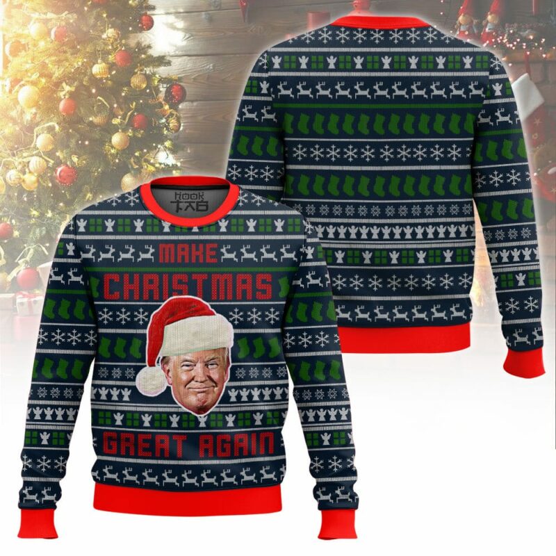 Trump Make Christmas Great Again Ugly Christmas Sweater