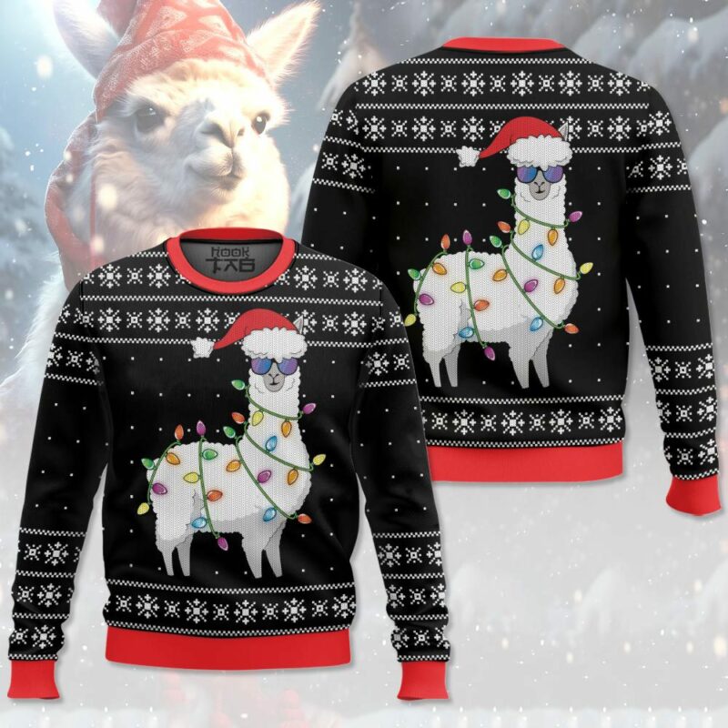 Merry Alpaca Funny Christmas Ugly Sweater