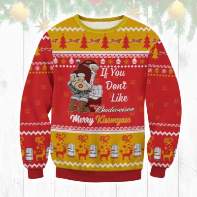 Budweiser Merry Kissmyass Ugly Sweater