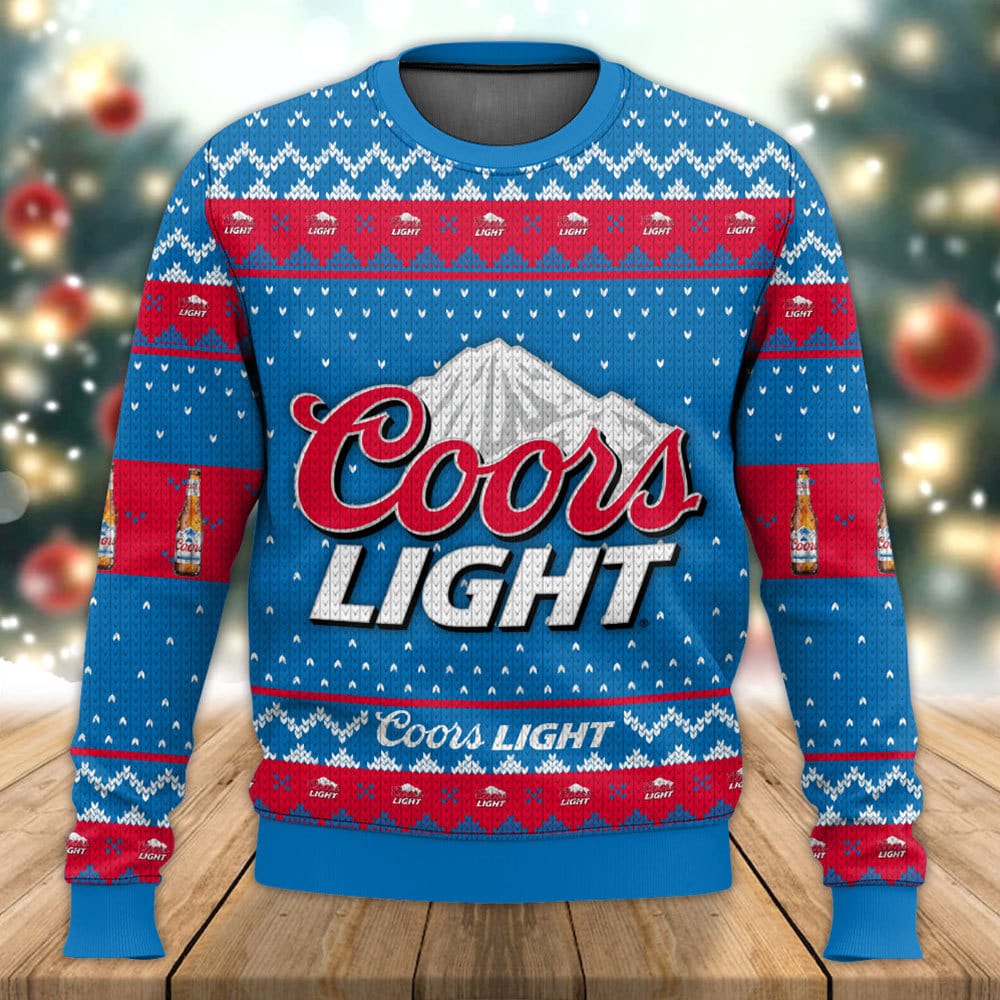 Coors Light Ugly Christmas Sweater hooktab