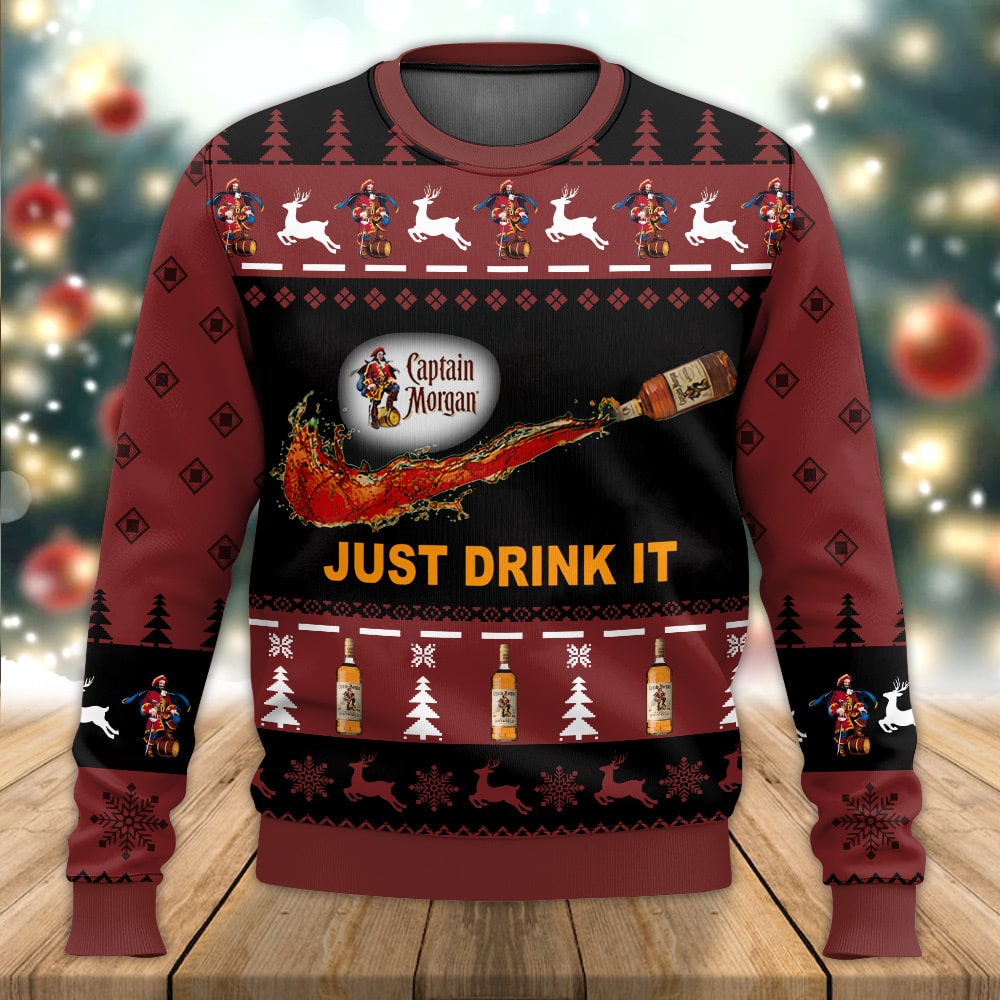 Captain Morgan Just Drink It Ugly Sweater