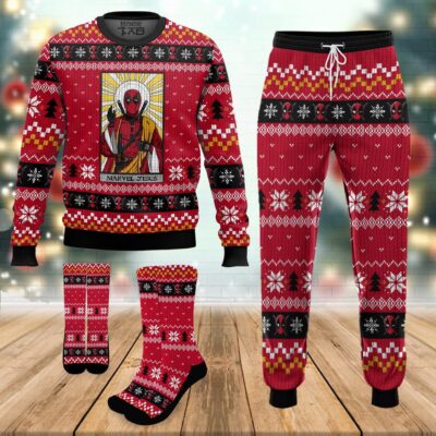 Marvel Jesus Deadpool Ugly Sweater