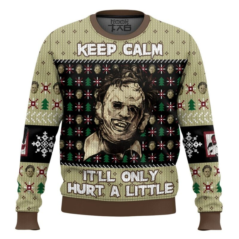 Keep Calm The Texas Chain Saw Massacre Horror Ugly Sweater