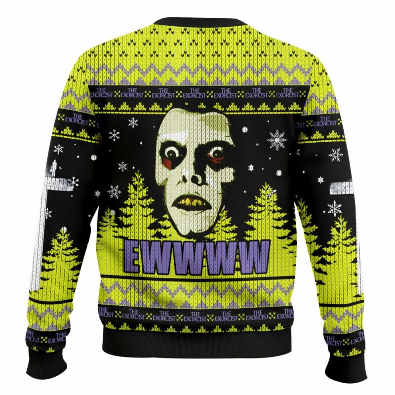 Hawk Tuah The Exorcist Horror Ugly Sweater