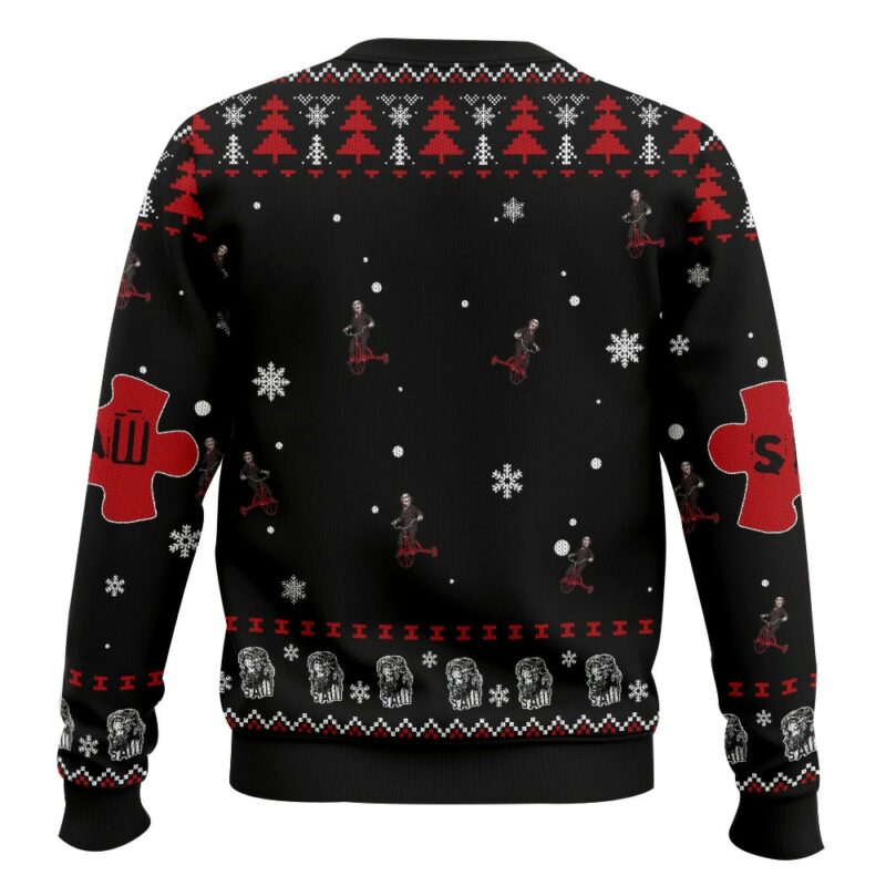 Jigsaw Horror Ugly Sweater