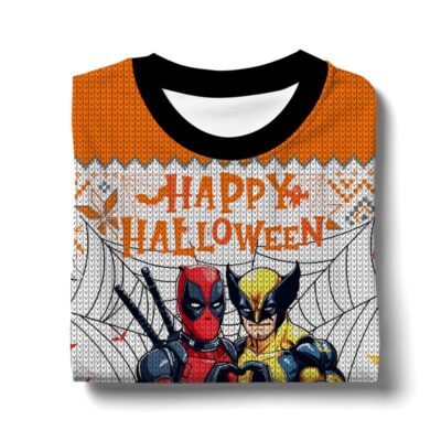 Deadpool Wolverine Halloween Ugly Sweater