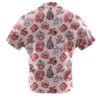 Red Pattern Cartoon Characters Hawaiian Shirt