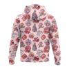 Red Pattern Cartoon Characters Hoodie