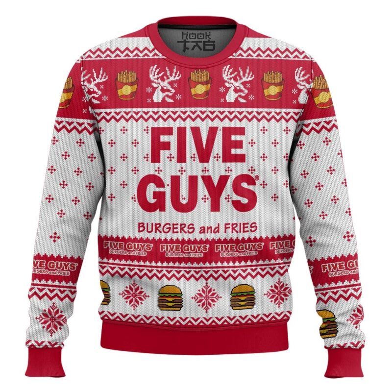 Five Guys Ugly Sweater