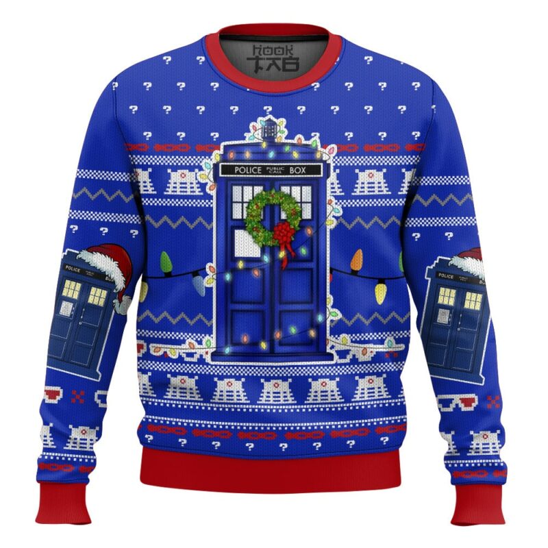 Doctor Who Tardis Ugly Sweater