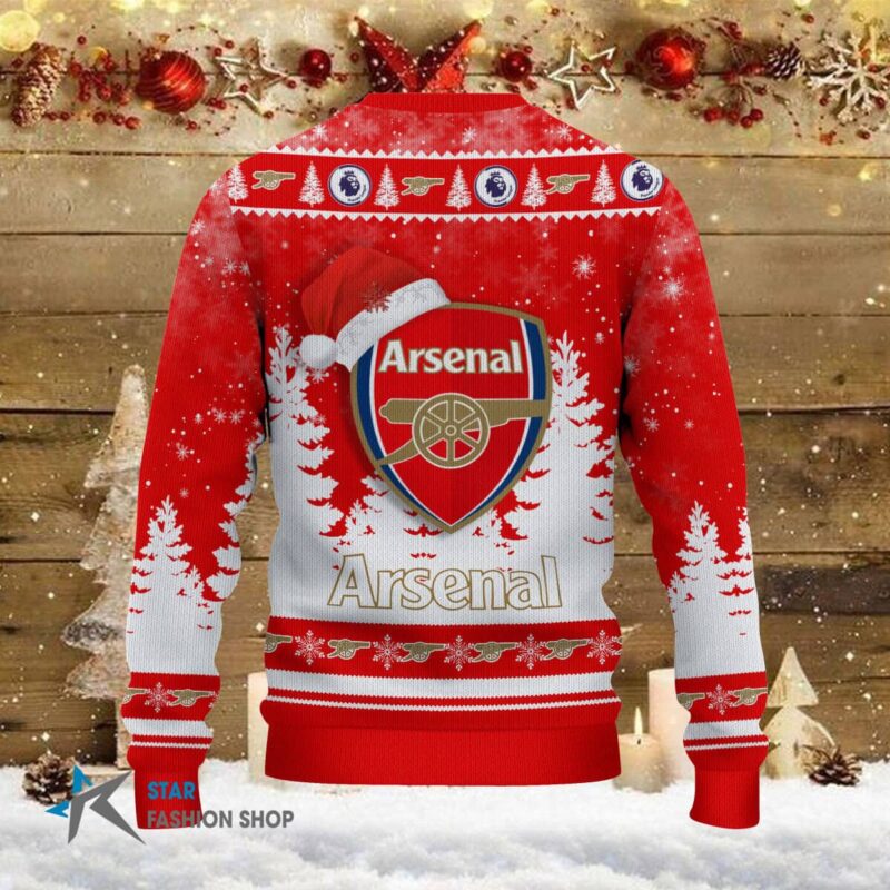 Arsenal FC 3D Christmas Ugly Sweater Gift For Fan