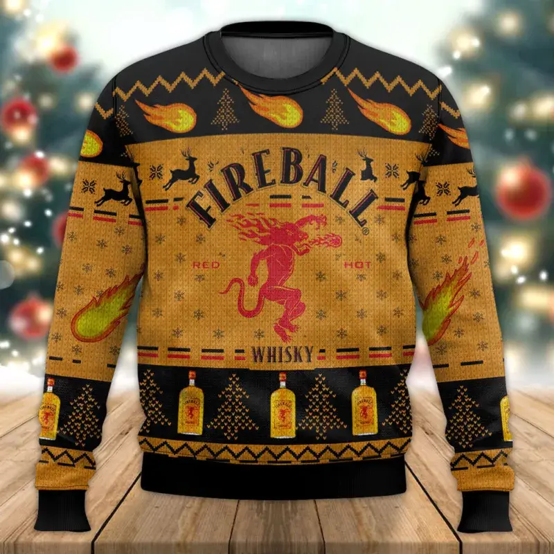 Fireball Ugly Christmas Sweater