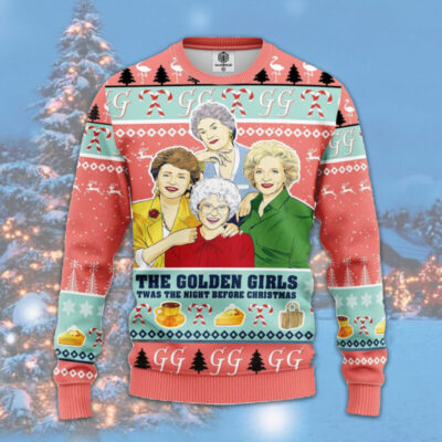 Golden Girl Pink Ugly Christmas Sweater Amazing Christmas Gift