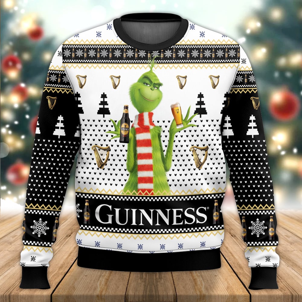 Guinness Grinch Ugly Sweater