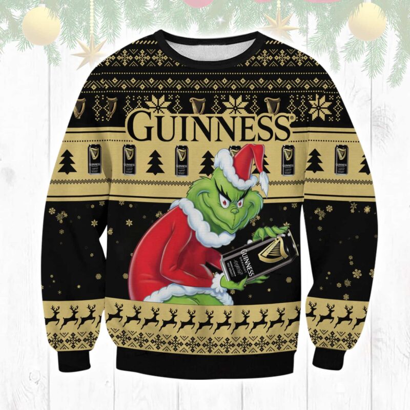 Guinness Grinch Ugly Sweater