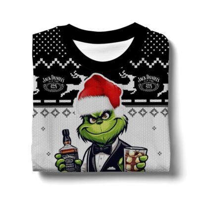 Drink Up Grinches Jack Daniels Ugly Sweater