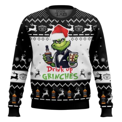 Drink Up Grinches Jack Daniels Ugly Sweater