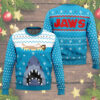 Jaws Blue Knitting Pattern Ugly Christmas Sweater Gift For Christmas