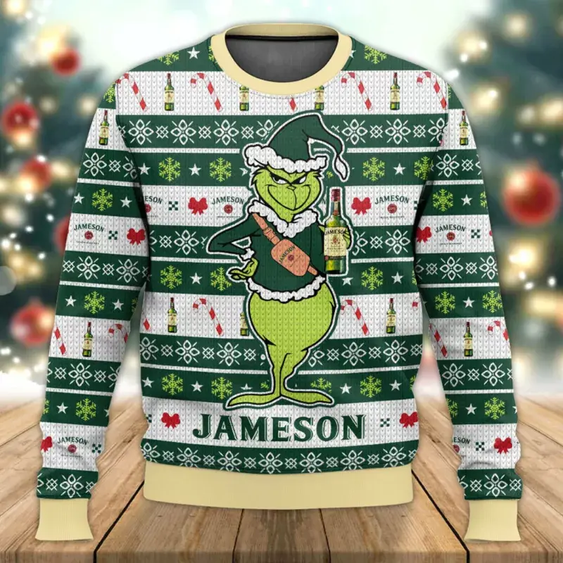 Jameson Grinch Ugly Sweater