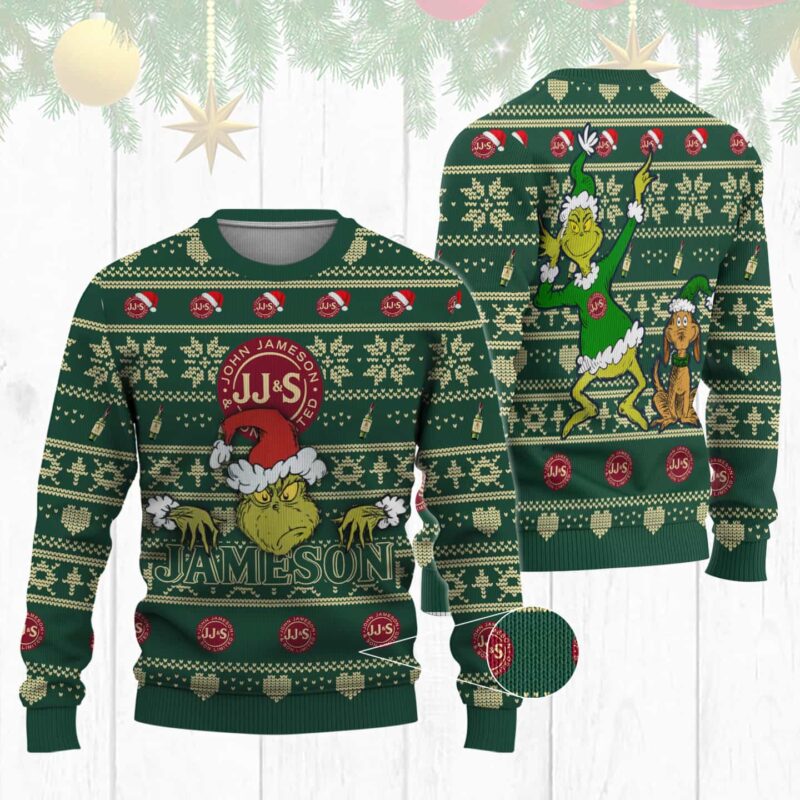 Jameson Grinch Ugly Sweater