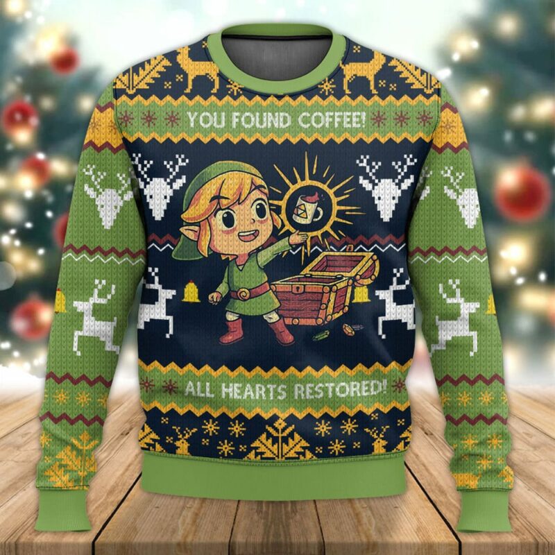 Legend Of Zelda Coffeee Ugly Sweater