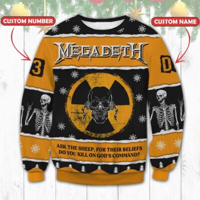 Personalized Megadeth Ugly Sweater