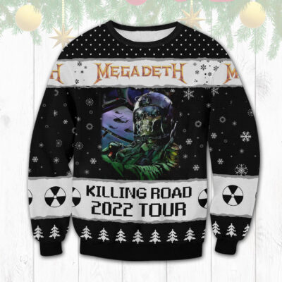 Megadeth ugly christmas sweater best sale