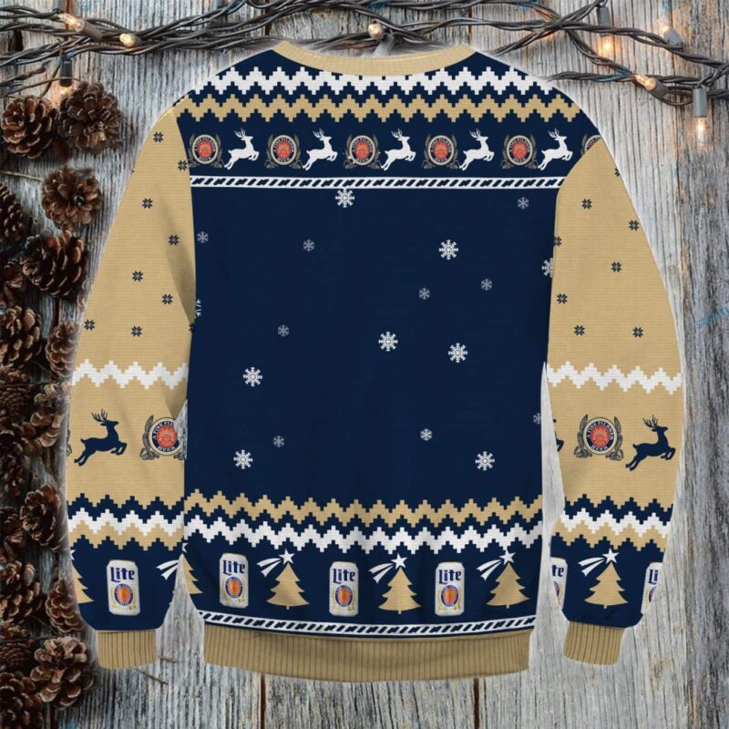 Miller Lite In My Vein Ugly Sweater