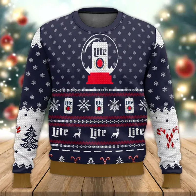 Miller Lite Mario Ugly Christmas Sweater hooktab