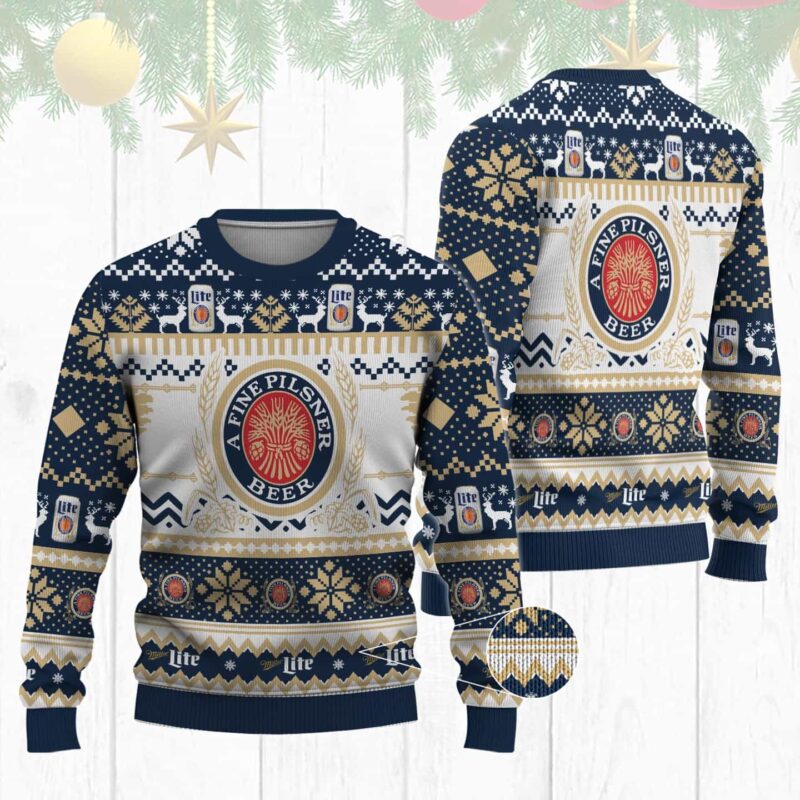 Miller Lite Ugly Sweater