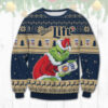 Miller Lite Grinch Ugly Sweater