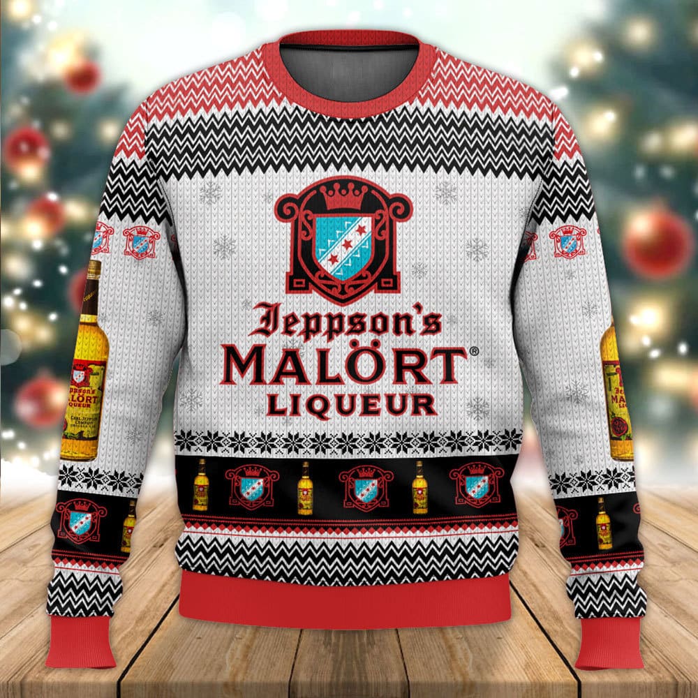 Malort Christmas Gift Ugly Sweater