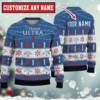 Personalized Michelob Ultra Twinkle Light For Christmas Gifts 3D Printed Ugly Christmas Sweater