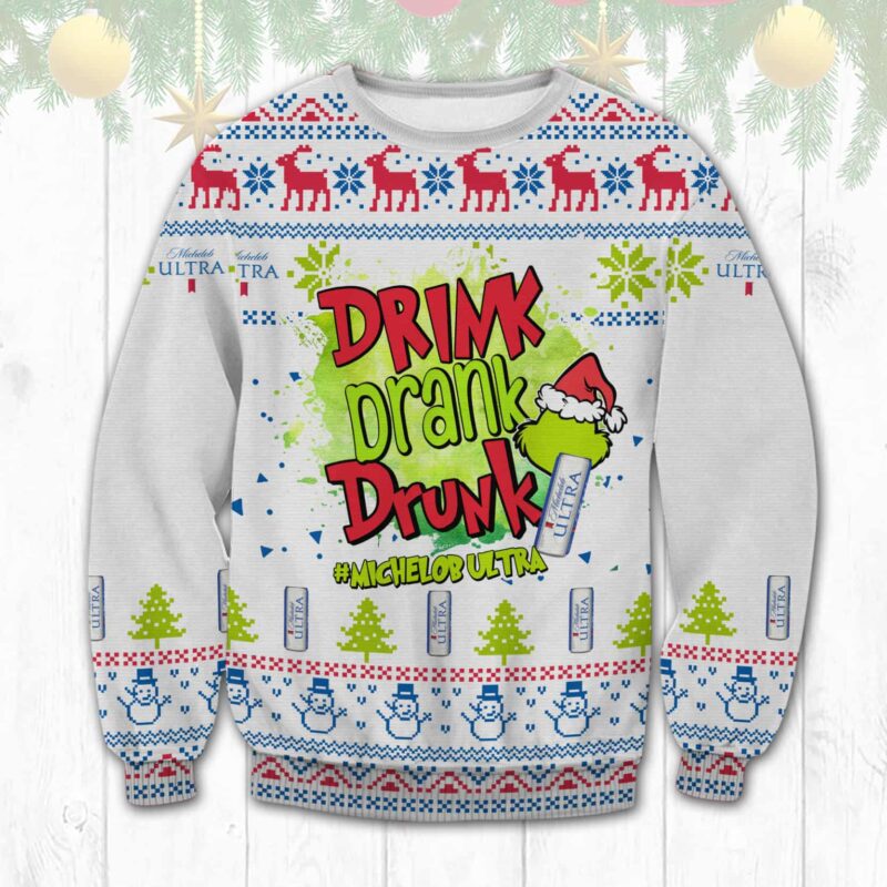 Michelob Ultra Grinch Ugly Sweater