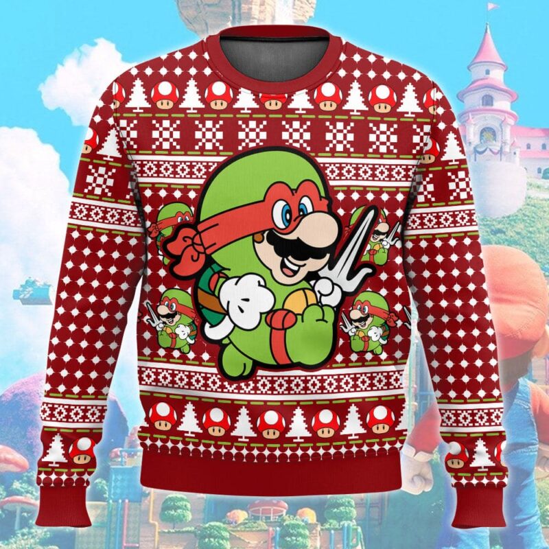 Super Raph Bro Mario Ugly Sweater