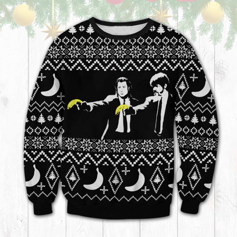 Pulp Fiction Banana Ugly Sweater