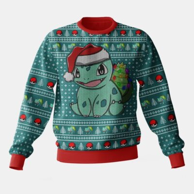 Pokemon Bulbasaur Christmas Ugly Sweater