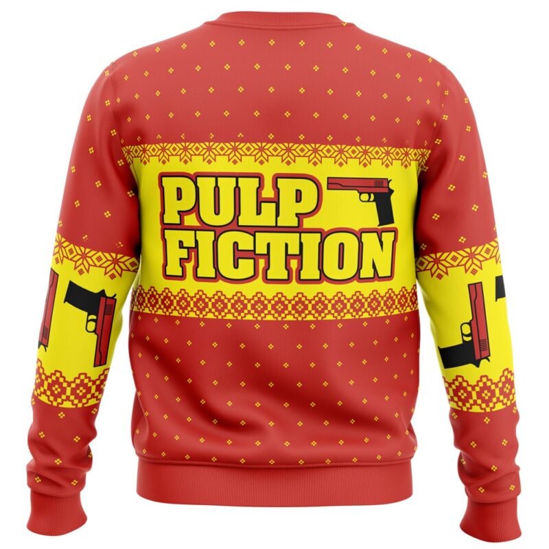 Merry Xmas Again Pulp Fiction Ugly Christmas Sweater