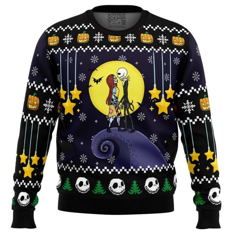 Romantic Nightmare The Nightmare Before Christmas Xmas Ugly Christmas Sweater Christmas Gift