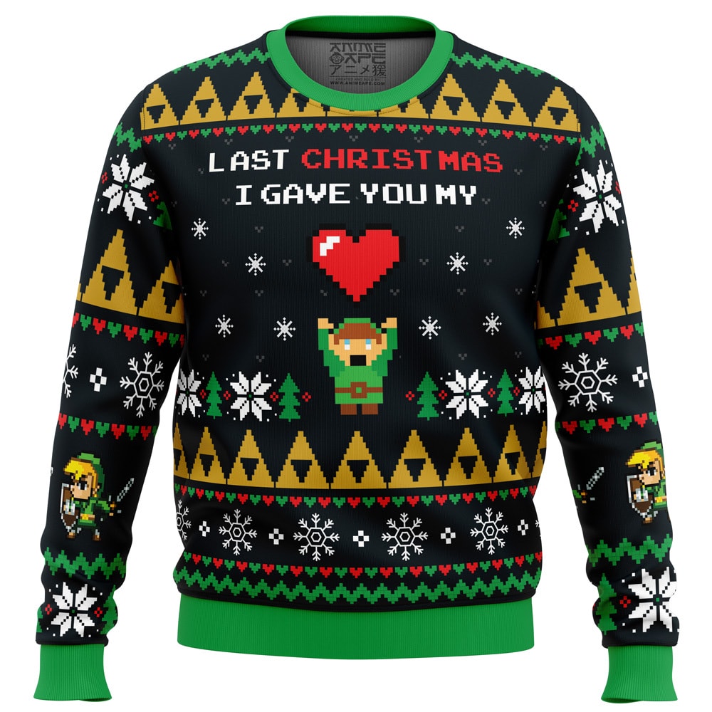 Link To My Heart Legend of Zelda Ugly Christmas Sweater hooktab