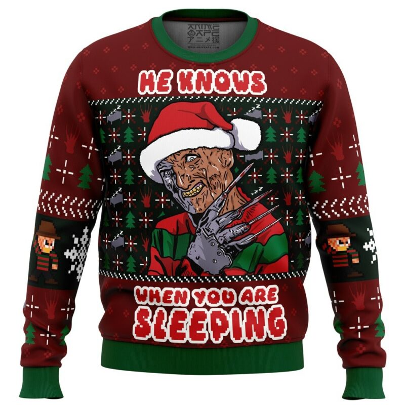 Freddy Krueger Horror Ugly Christmas Sweater